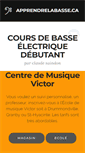 Mobile Screenshot of bass.apprendrelaguitare.ca