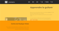 Desktop Screenshot of mariodesrosiers.apprendrelaguitare.ca